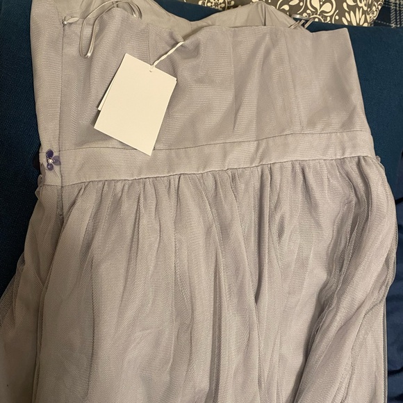 LC by Lauren Conrad formal party dress. Size 6. NWT Sleeveless Maxi flowy 🩶🌸🩶 - Picture 9 of 16